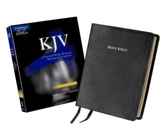 Książka KJV Concord Wide Margin Reference Bible, Black Calf Split Leather, KJ764:XM 