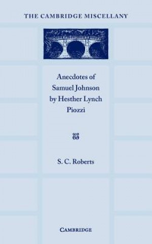 Carte Anecdotes of Samuel Johnson Hesther Lynch Piozzi