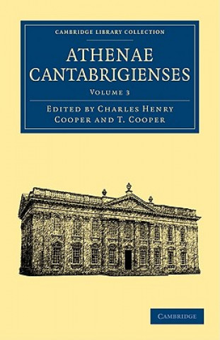 Carte Athenae Cantabrigienses Charles Henry CooperT. Cooper