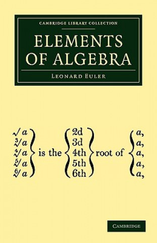 Kniha Elements of Algebra Leonard EulerJohn Hewlett