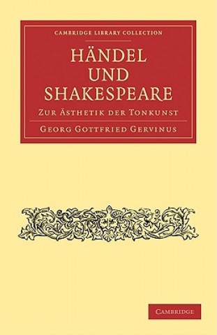 Book Handel und Shakespeare Georg Gottfried Gervinus