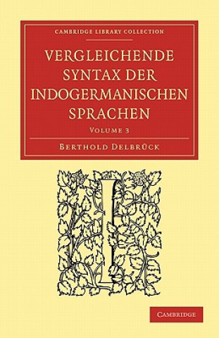 Könyv Vergleichende Syntax der indogermanischen Sprachen Berthold Delbrück