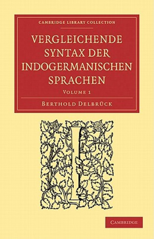 Buch Vergleichende Syntax der indogermanischen Sprachen Berthold Delbrück