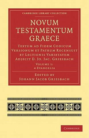 Carte Novum Testamentum Graece Johann Jacob Griesbach