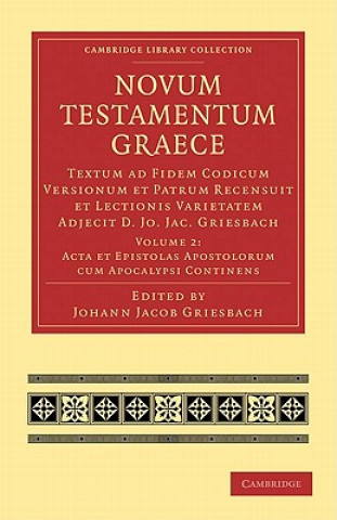 Carte Novum Testamentum Graece Johann Jacob Griesbach