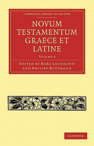 Kniha Novum Testamentum Graece et Latine Karl LachmannPhilipp Buttmann
