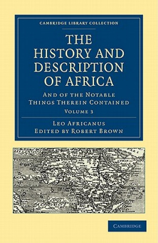 Carte History and Description of Africa Leo AfricanusRobert BrownJohn Pory