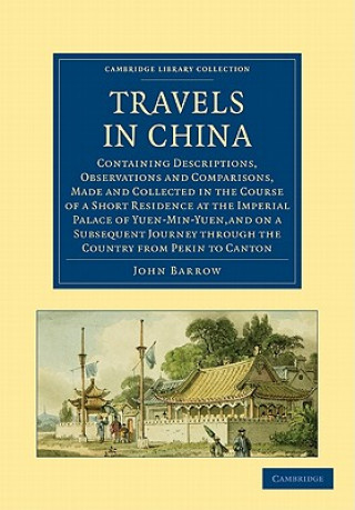 Carte Travels in China John Barrow