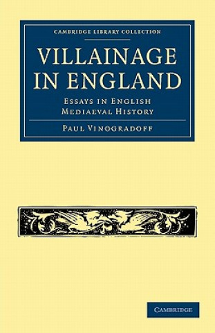 Livre Villainage in England Paul Vinogradoff