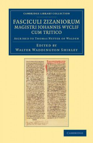 Book Fasciculi Zizaniorum Magistri Johannis Wyclif cum Tritico Walter Waddington Shirley