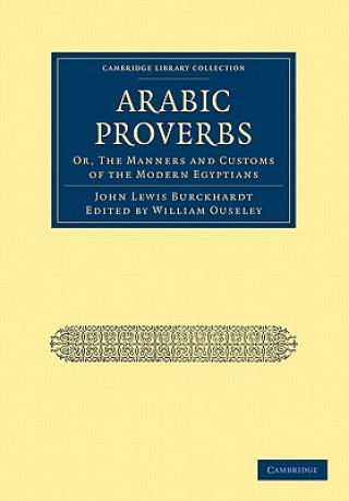 Carte Arabic Proverbs John Lewis BurckhardtWilliam Ouseley