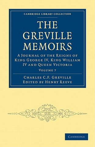 Kniha Greville Memoirs Charles Cavendish Fulke GrevilleHenry Reeve