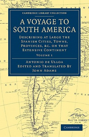 Carte Voyage to South America Antonio de UlloaJohn Adams