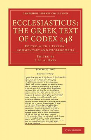 Книга Ecclesiasticus: The Greek Text of Codex 248 John Henry Arthur Hart