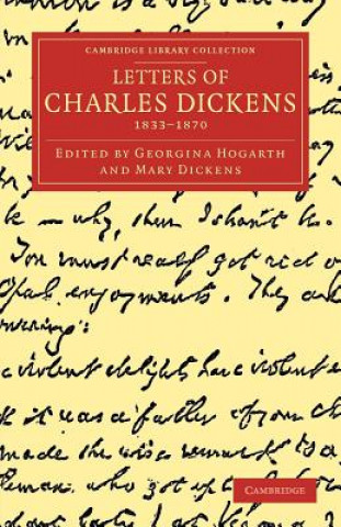 Buch Letters of Charles Dickens Charles DickensGeorgina HogarthMary Dickens