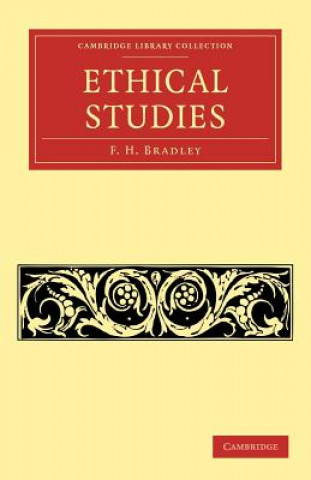 Książka Ethical Studies F. H. Bradley