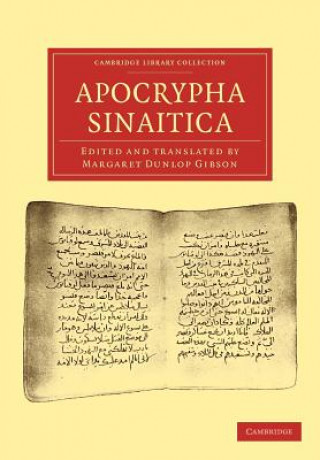 Buch Apocrypha Sinaitica Margaret Dunlop Gibson