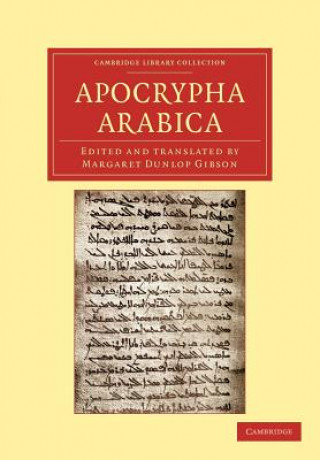 Libro Apocrypha Arabica Margaret Dunlop Gibson
