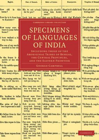 Książka Specimens of Languages of India George Campbell