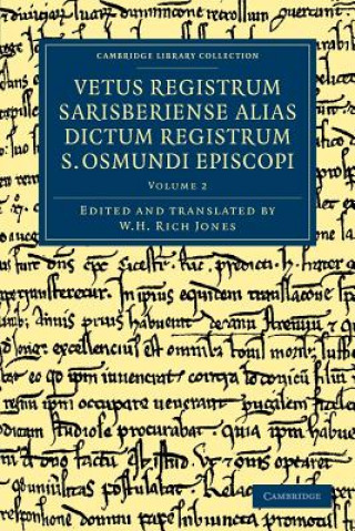 Książka Vetus registrum Sarisberiense alias dictum registrum S. Osmundi Episcopi W. H. Rich Jones