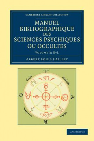 Kniha Manuel bibliographique des sciences psychiques ou occultes Albert Louis Caillet