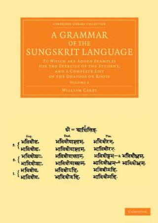 Książka Grammar of the Sungskrit Language William Carey