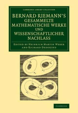 Carte Bernard Riemann's gesammelte mathematische Werke und wissenschaftlicher Nachlass Bernhard RiemannRichard DedekindHeinrich Martin Weber