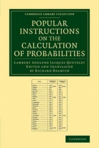 Carte Popular Instructions on the Calculation of Probabilities Lambert Adolphe Jacques QueteletRichard Beamish