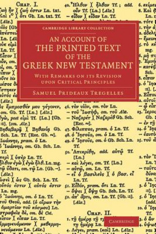 Carte Account of the Printed Text of the Greek New Testament Samuel Prideaux Tregelles