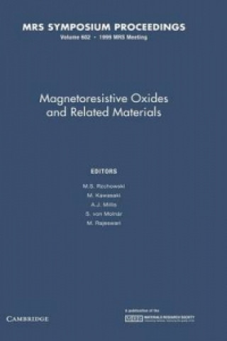 Livre Magnetoresistive Oxides and Related Materials: Volume 602 M. S. RzchowskiM. KawasakiA. J. MillisS. von Molnár