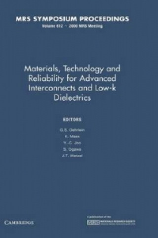 Carte Materials, Technology and Reliability for Advanced Interconnects and Low-K Dielectrics: Volume 612 G. S. OehrleinK. MaexY. -C. JooS. Ogawa