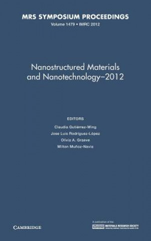 Carte Nanostructured Materials and Nanotechnology-2012: Volume 1479 Claudia Gutiérrez-WingJosé Luis Rodríguez-LópezOlivia A. GraeveMilton Mu