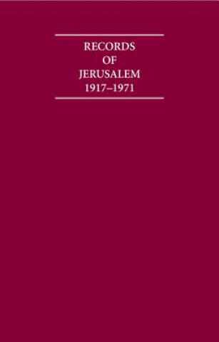 Könyv Records of Jerusalem 1917-1971 9 Volume Hardback Set Jane Priestland