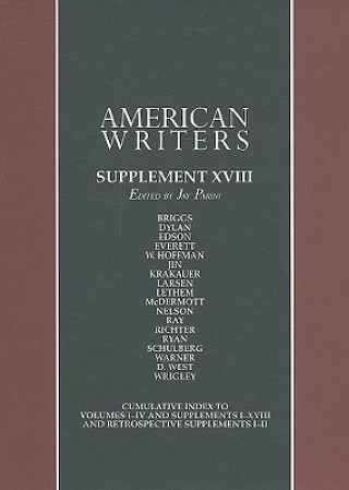 Könyv American Writers, Supplement XVIII Jay Parini