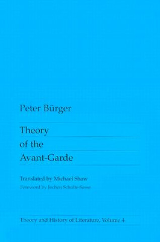 Carte Theory Of The Avant-Garde Peter Burger