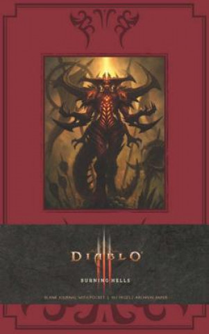 Carte Diablo Burning Hells Hardcover Blank Journal Blizzard Entertainment