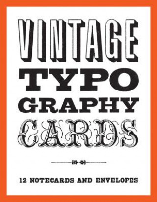 Tlačovina Vintage Typography Notecards Princeton Architectural Press