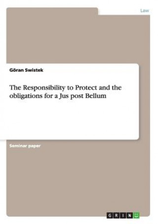 Kniha Responsibility to Protect and the obligations for a Jus post Bellum Göran Swistek