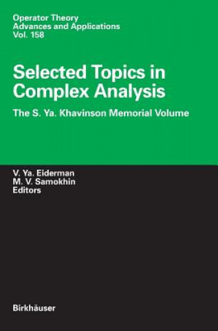 Knjiga Selected Topics in Complex Analysis Vladimir Eiderman