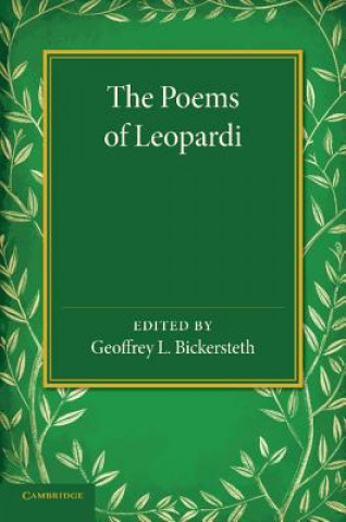 Książka Poems of Leopardi Giacomo Leopardi