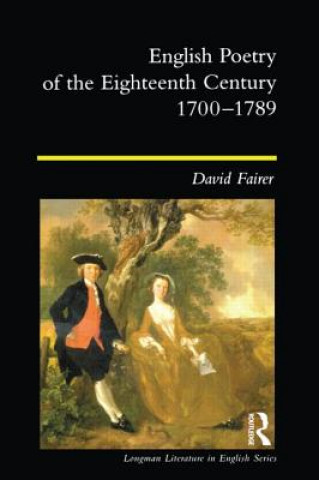 Carte English Poetry of the Eighteenth Century, 1700-1789 David Fairer