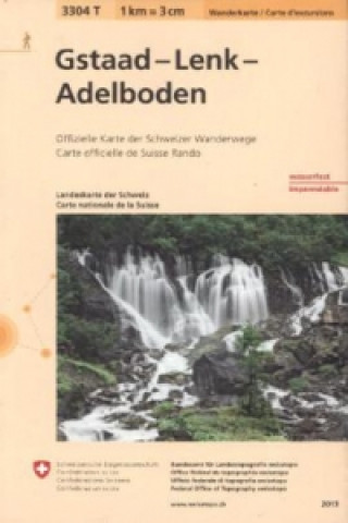 Nyomtatványok 3304T Gstaad - Lenk - Adelboden Wanderkarte 