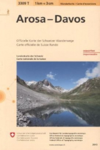 Nyomtatványok 3309T Arosa - Davos Wanderkarte 