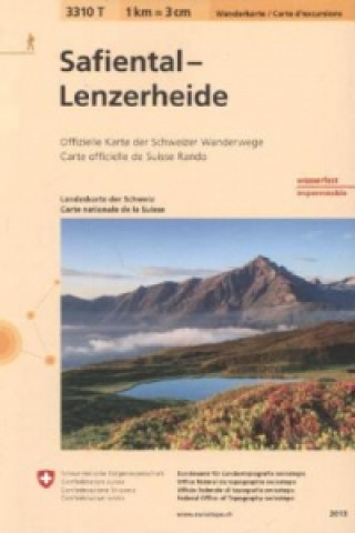 Drucksachen 3310T Safiental - Lenzerheide Wanderkarte 