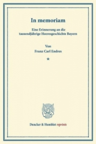 Knjiga In memoriam. Franz Carl Endres