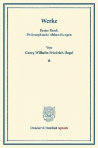 Buch Werke. Georg Wilhelm Friedrich Hegel
