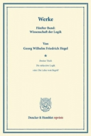 Könyv Werke. Georg Wilhelm Friedrich Hegel