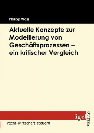Könyv Aktuelle Konzepte zur Modellierung von Geschaftsprozessen - ein kritischer Vergleich Philipp W Ss