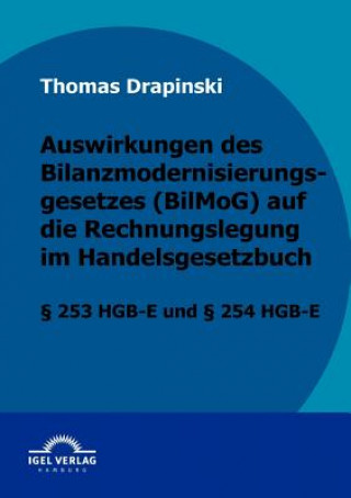 Knjiga Auswirkungen des Bilanzmodernisierungsgesetzes (BilMoG) auf die Rechnungslegung im Handelsgesetzbuch Thomas Drapinski