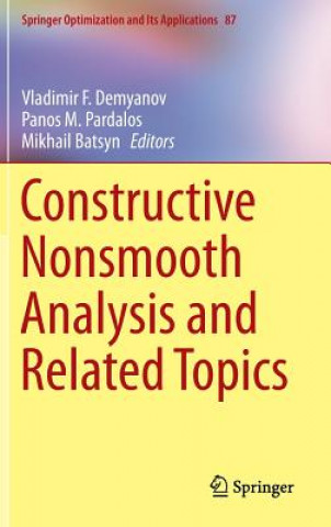 Carte Constructive Nonsmooth Analysis and Related Topics Mikhail Batsyn